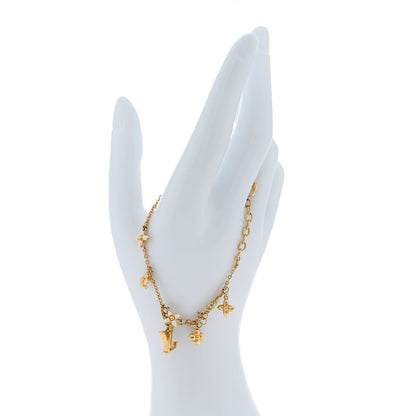 Louis Vuitton Pearl LV Floragram Bracelet Gold 2 of 5