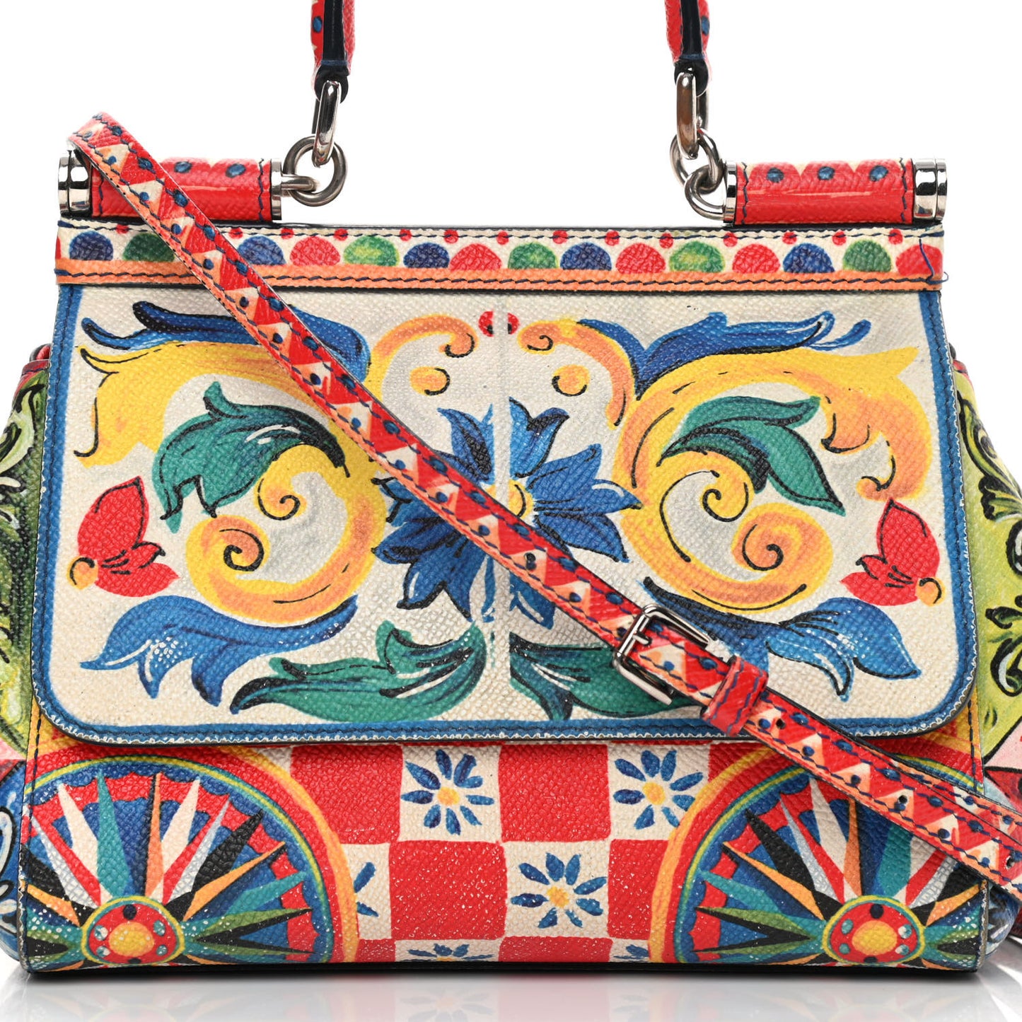 Dauphine Majolica Print Small Miss Sicily Satchel Multi