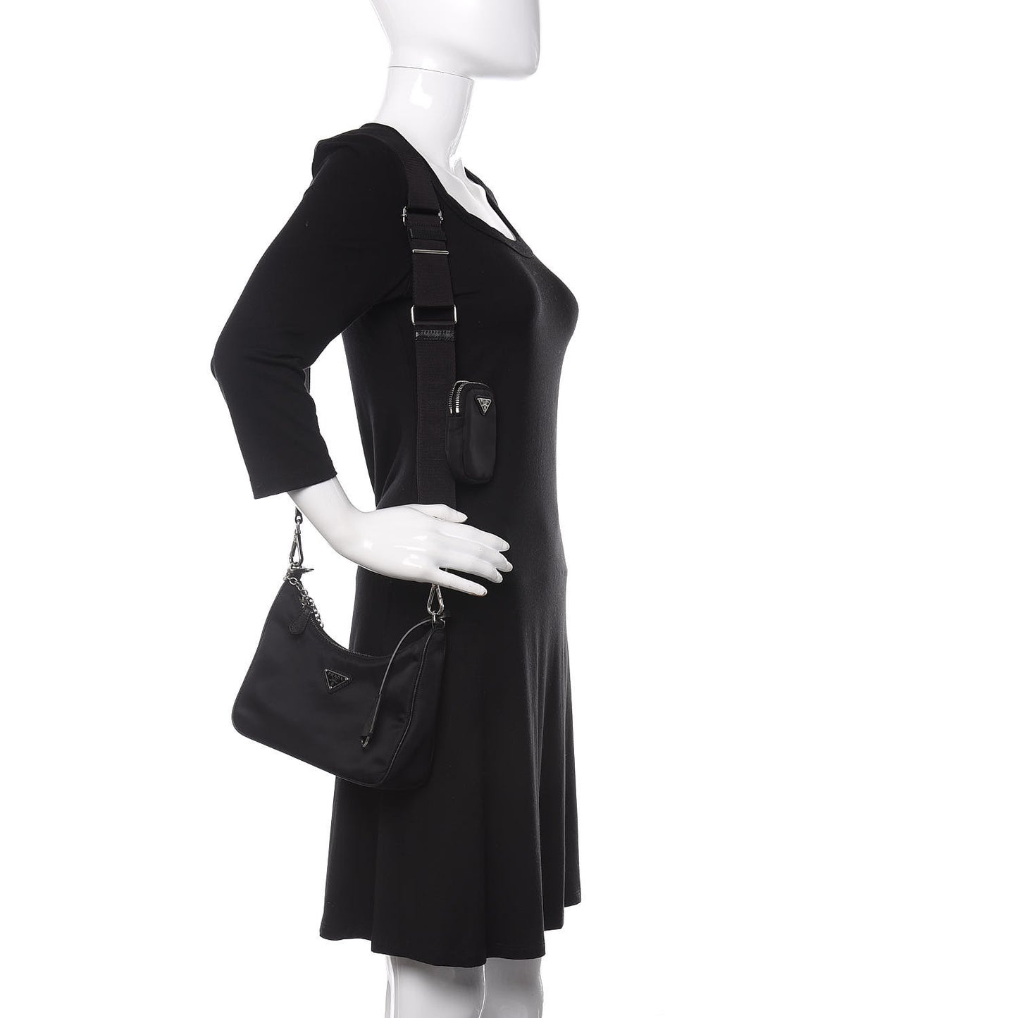 Nylon Re-Edition 2005 Shoulder Bag Black