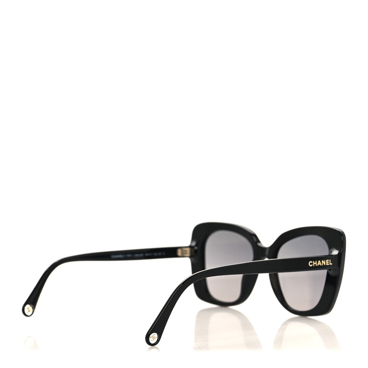Acetate Polarized Rectangle Sunglasses 5504 Black