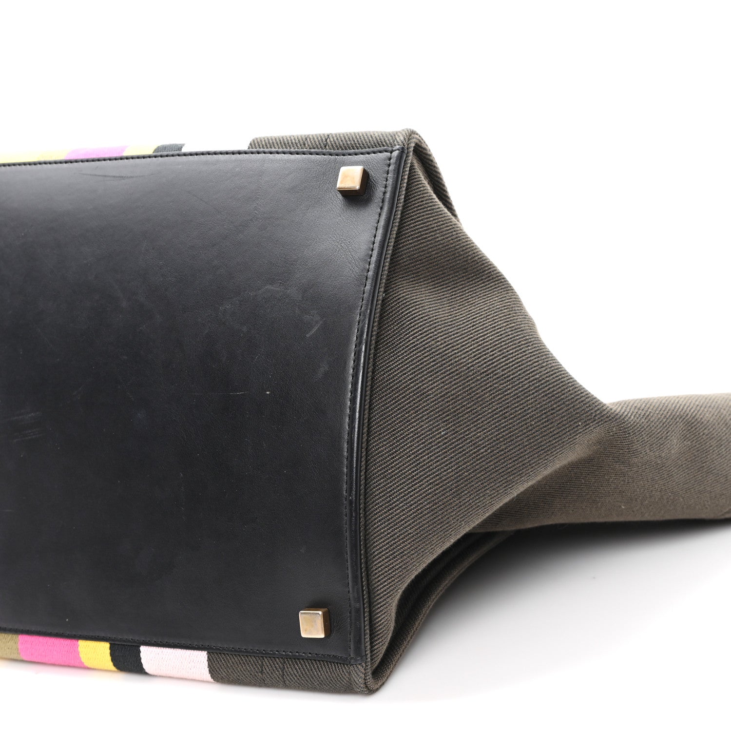 Celine Canvas Striped Medium Phantom Luggage Multicolor 9 of 10