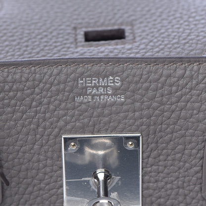 Hermes Togo Birkin 30 Etain 8 of 38
