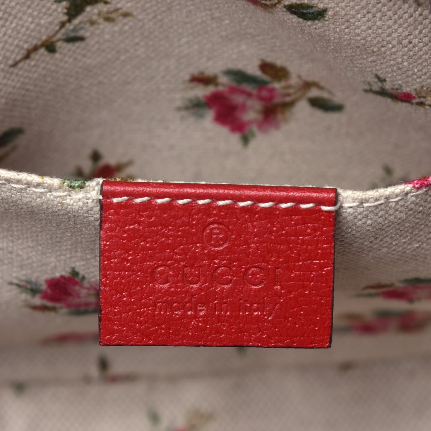 GG Supreme Monogram Web Neo Vintage Shoulder Bag Beige Red