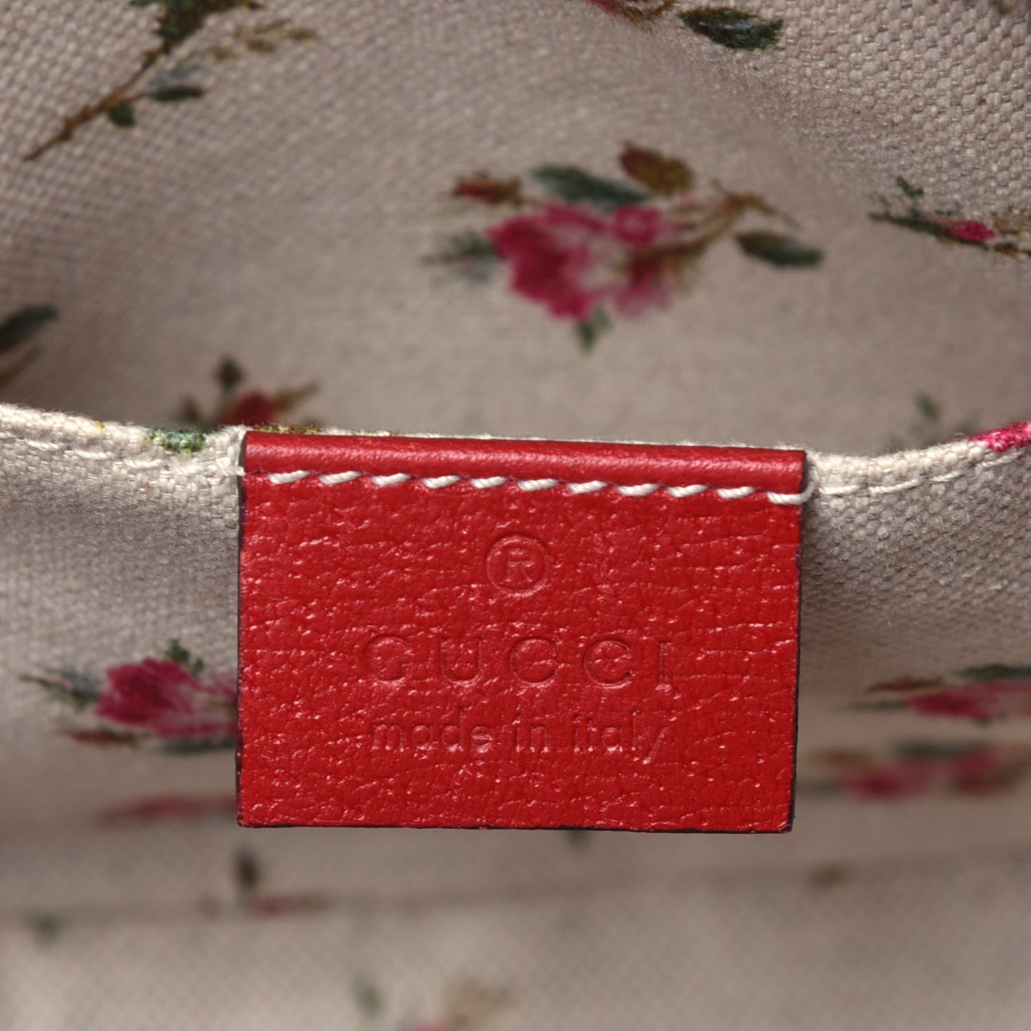 Gucci GG Supreme Monogram Web Neo Vintage Shoulder Bag Beige Red 6 of 9