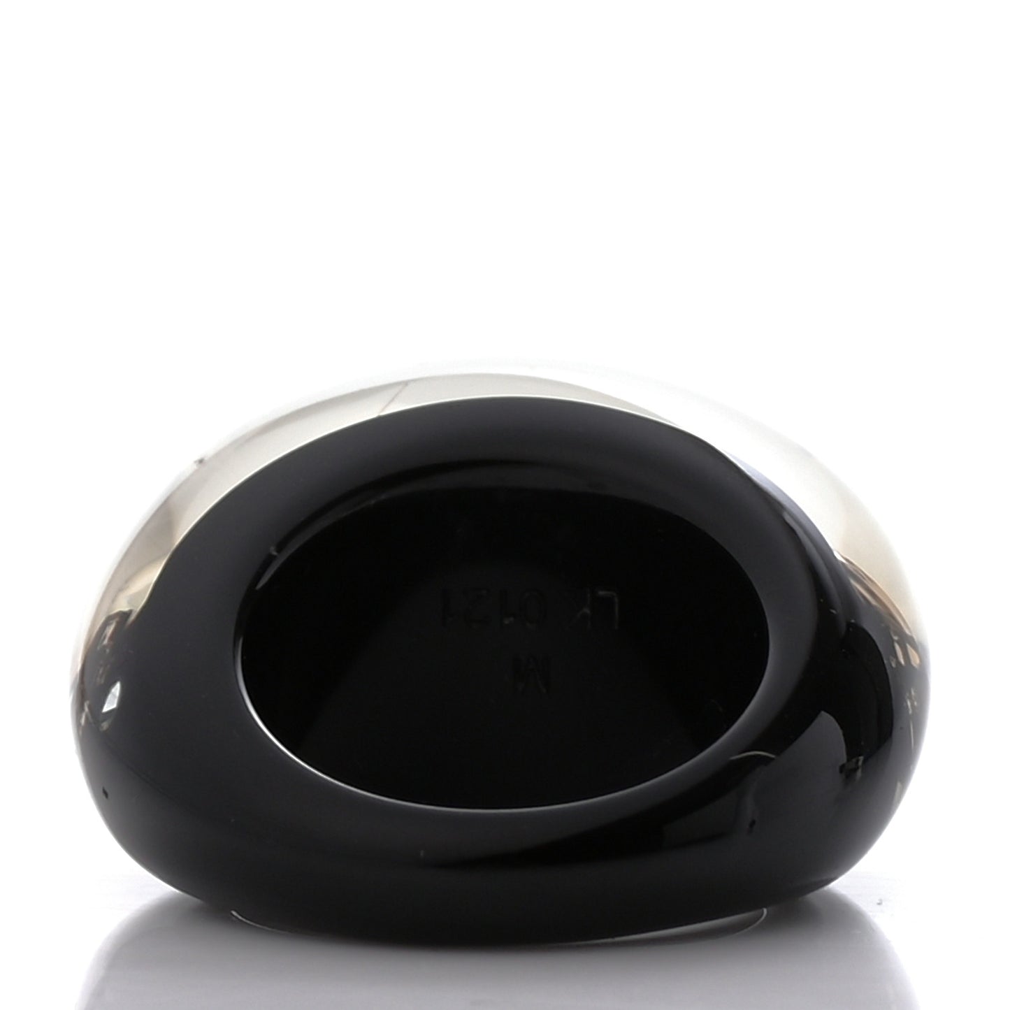 Resin Swarovski Crystal Inclusion Ring M Black
