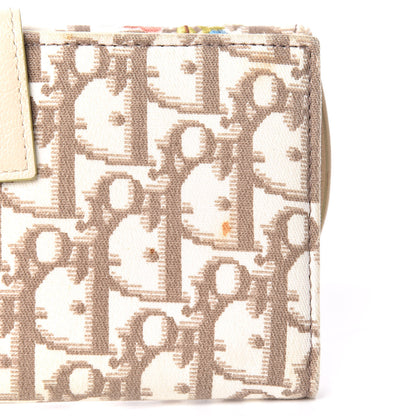 Christian Dior Monogram Vintage Flowers Saddle Wallet Beige 10 of 21