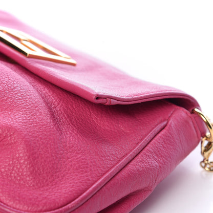 Fendi Vitello Flamingo Fendista Pouchette Crossbody Lampone 13 of 17