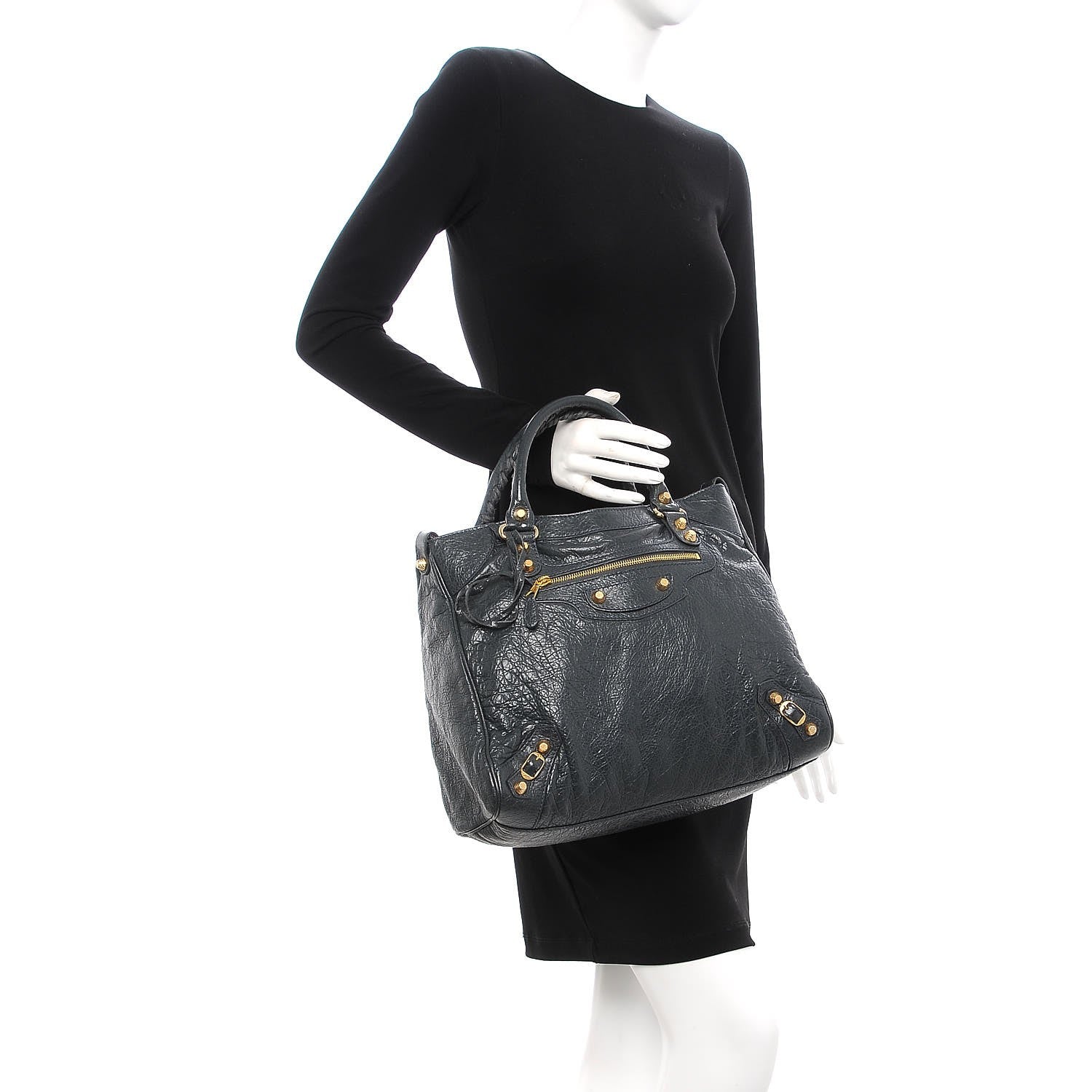 Balenciaga Agneau Giant 12 Gold Hardware Velo Anthracite 3 of 8