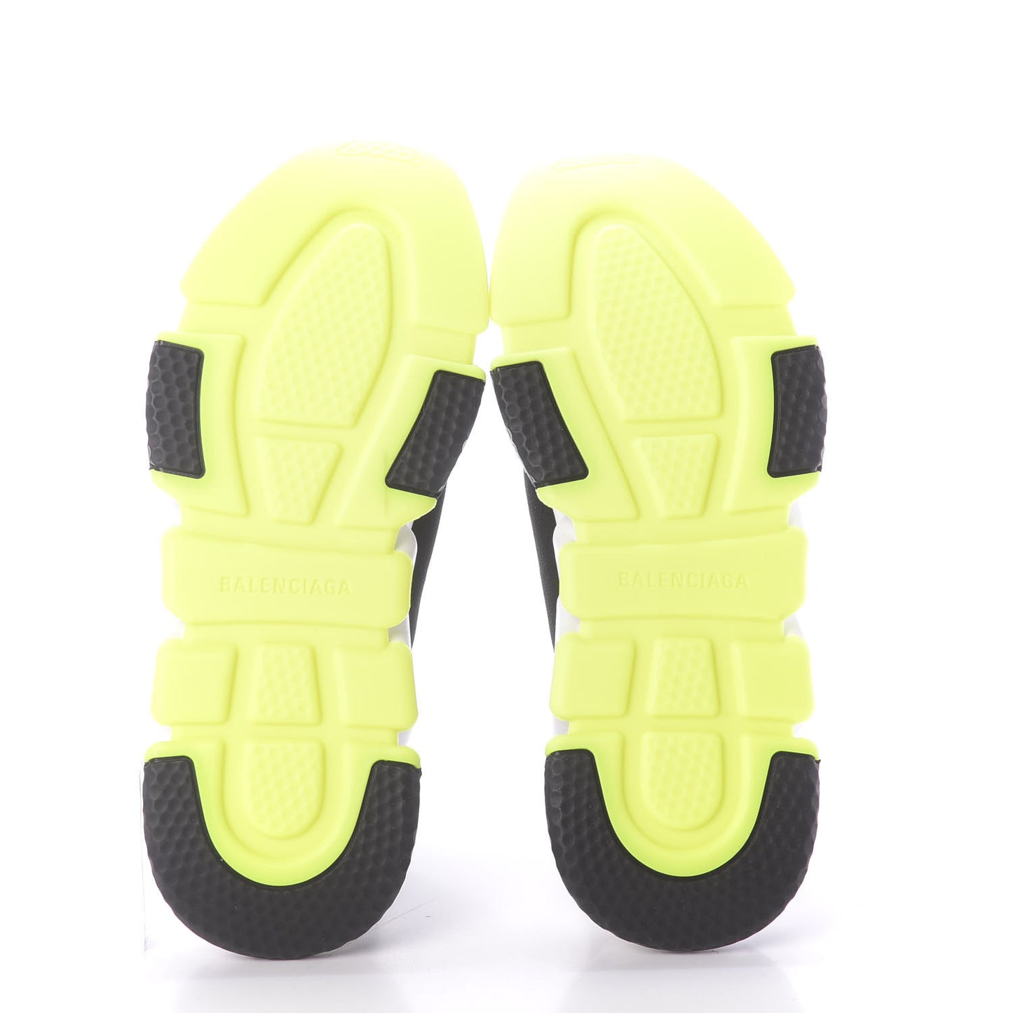 Neoprene Knit Womens Speed Sneakers 41 Black White Yellow Fluo