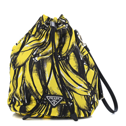 Prada Tessuto Nylon Banane Pouch Giallo 1 of 4