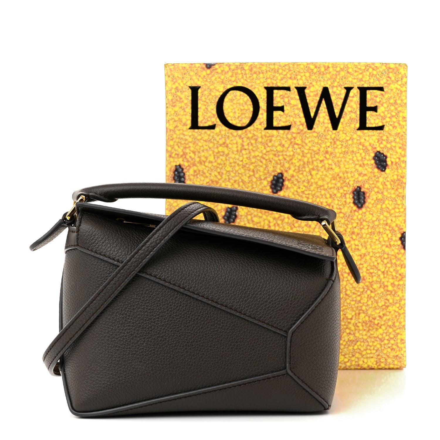 Loewe Calfskin Mini Puzzle Edge Bag Dark Grey 1495632 – FASHIONPHILE