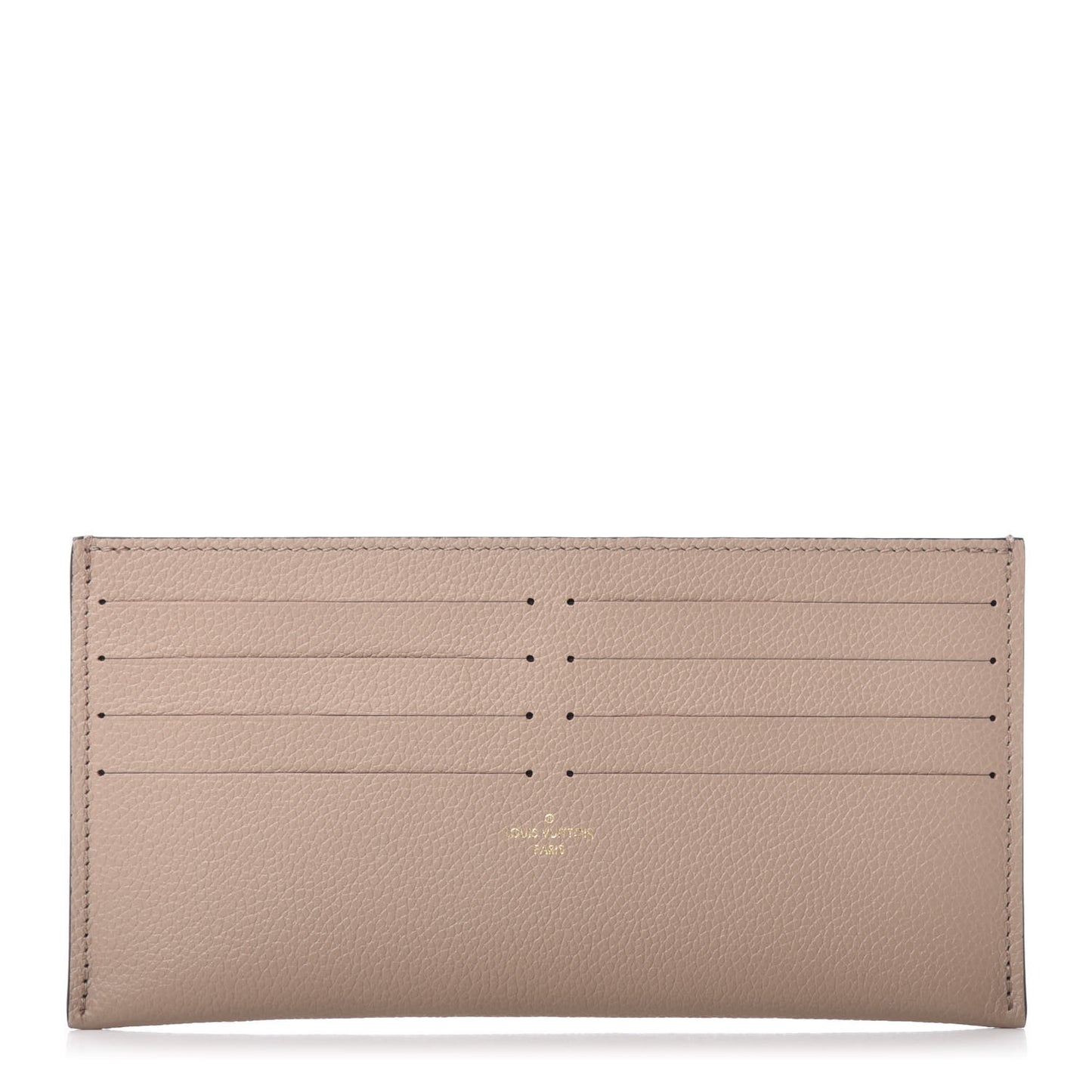 Calfskin Felicie Chain Wallet Card Holder Insert Tourterelle