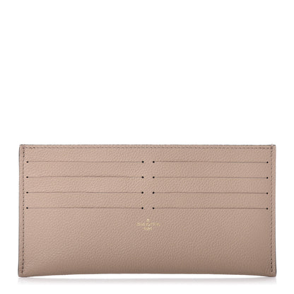 Louis Vuitton Calfskin Felicie Chain Wallet Card Holder Insert Tourterelle 1 of 6