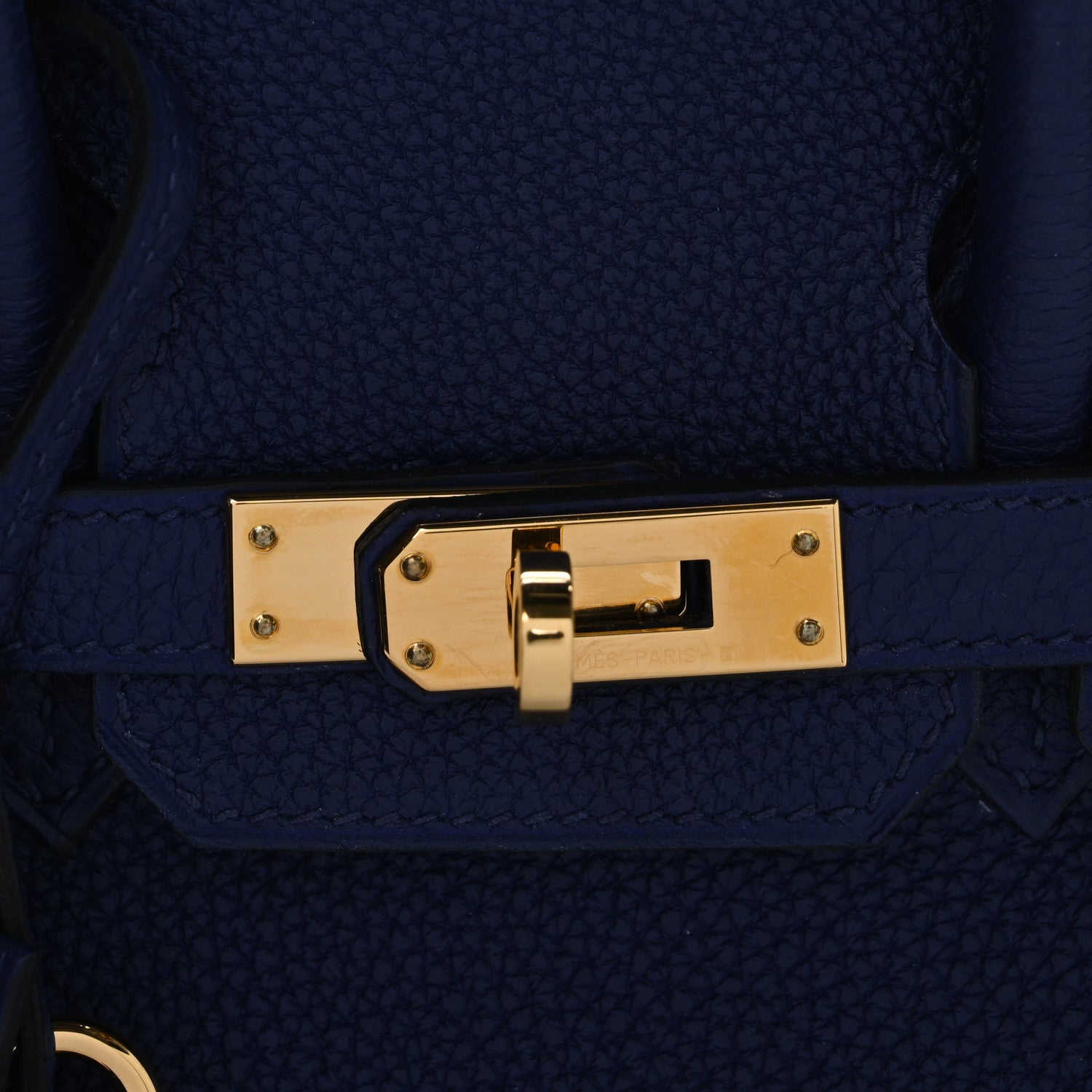 Hermes Togo Birkin 25 Bleu Encre 8 of 10