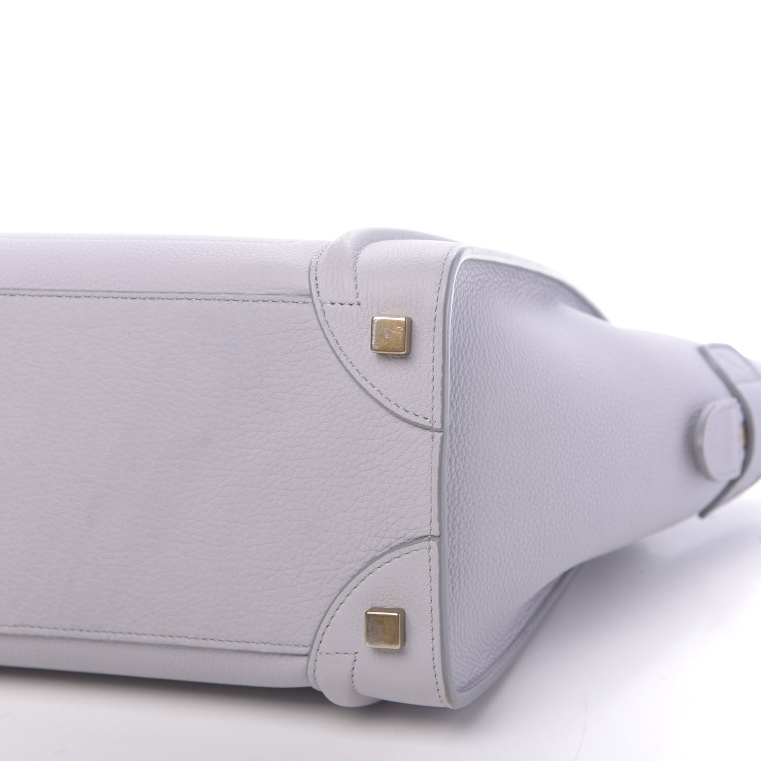 Celine Drummed Calfskin Micro Luggage Magnolia 9 of 12