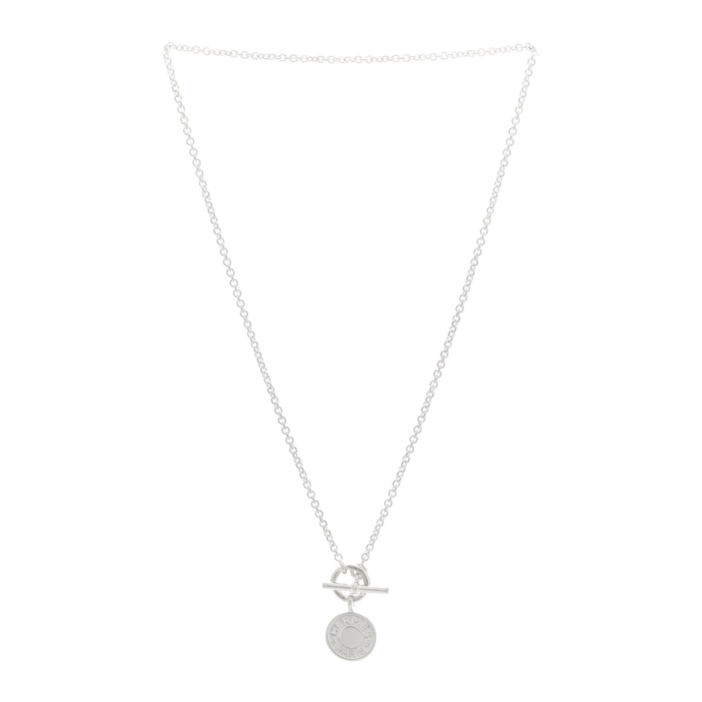 Sterling Silver Mini Clou de Selle Charm Pendant Necklace