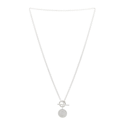 Hermes Sterling Silver Mini Clou de Selle Charm Pendant Necklace 3 of 5