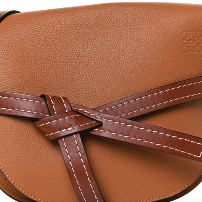 Loewe Grained Calfskin Small Gate Crossbody Bag Caramel Pecan 7 of 11