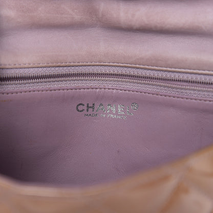 Chanel Patent Calfskin Quilted Mini Rectangular Flap Dark Beige 5 of 18