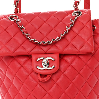 Chanel Calfskin Quilted Small Urban Spirit Backpack Red 8 of 10
