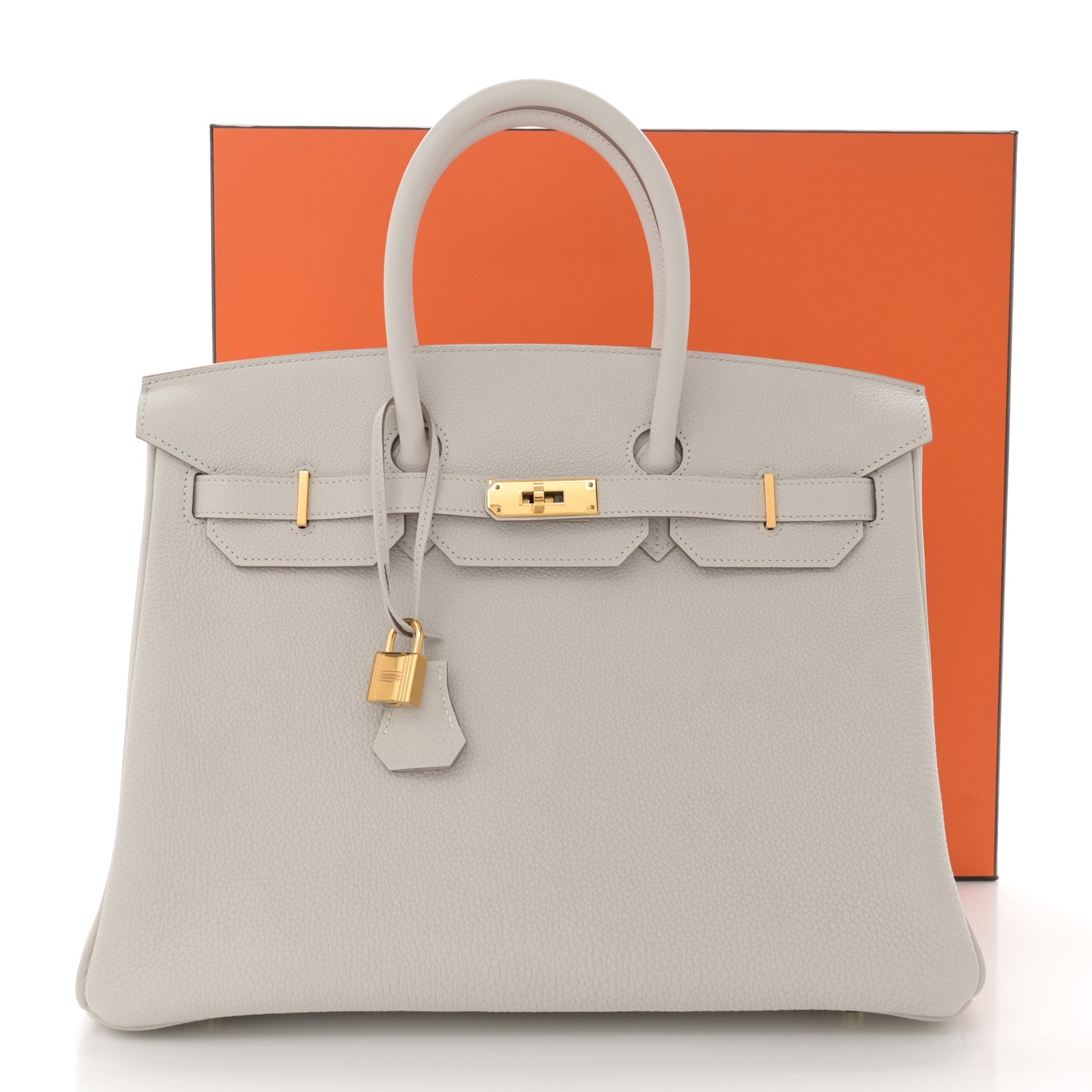 Hermes Togo Birkin 35 Gris Pale 12 of 12
