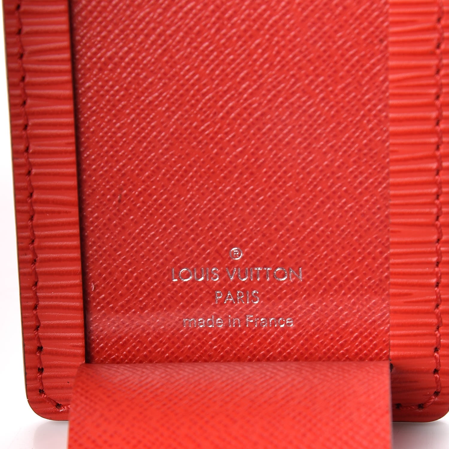 Louis Vuitton X SUPREME Epi Luggage Tag Red 3 of 4