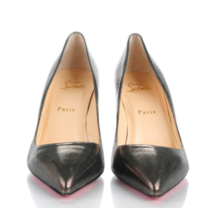 Christian Louboutin Facette Laminato Pigalle 85 Pumps 38 Anthracite 2 of 9