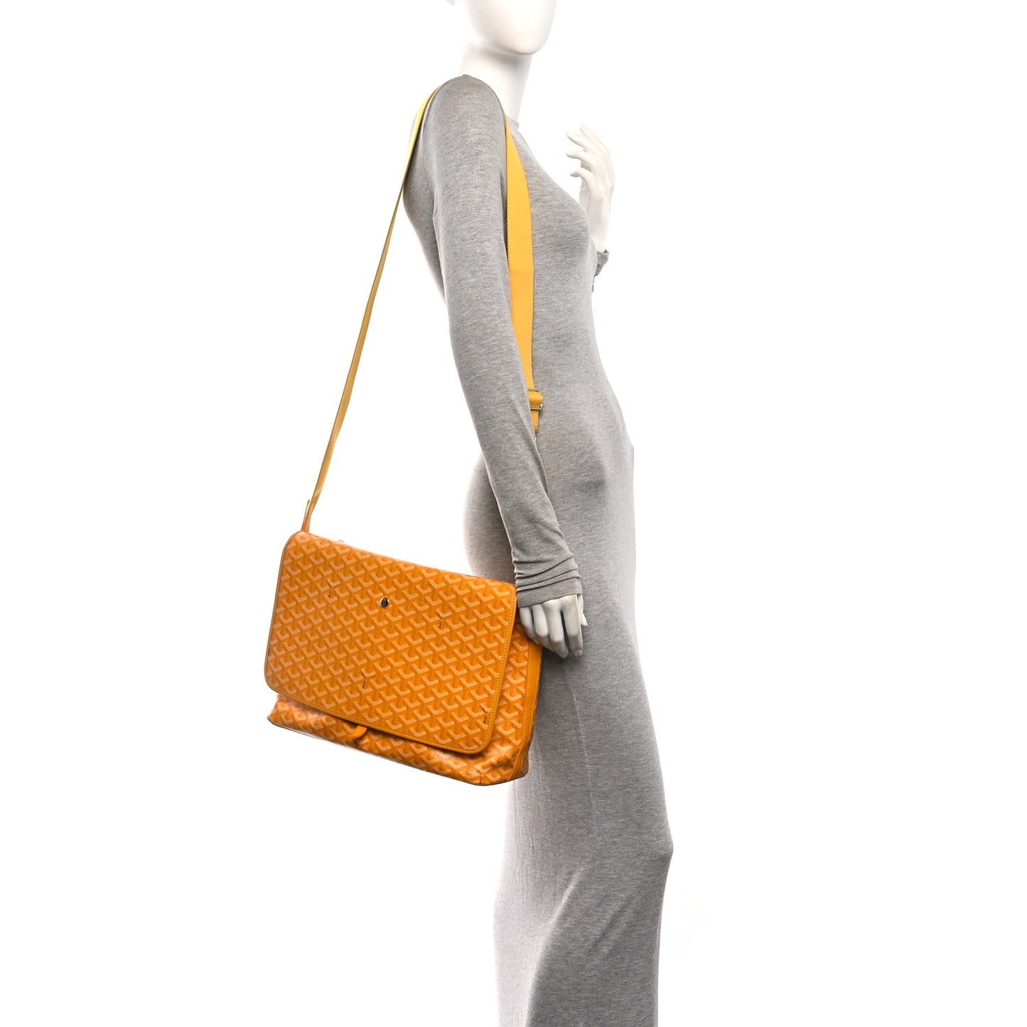 Goyardine Capetien Messenger Bag Yellow