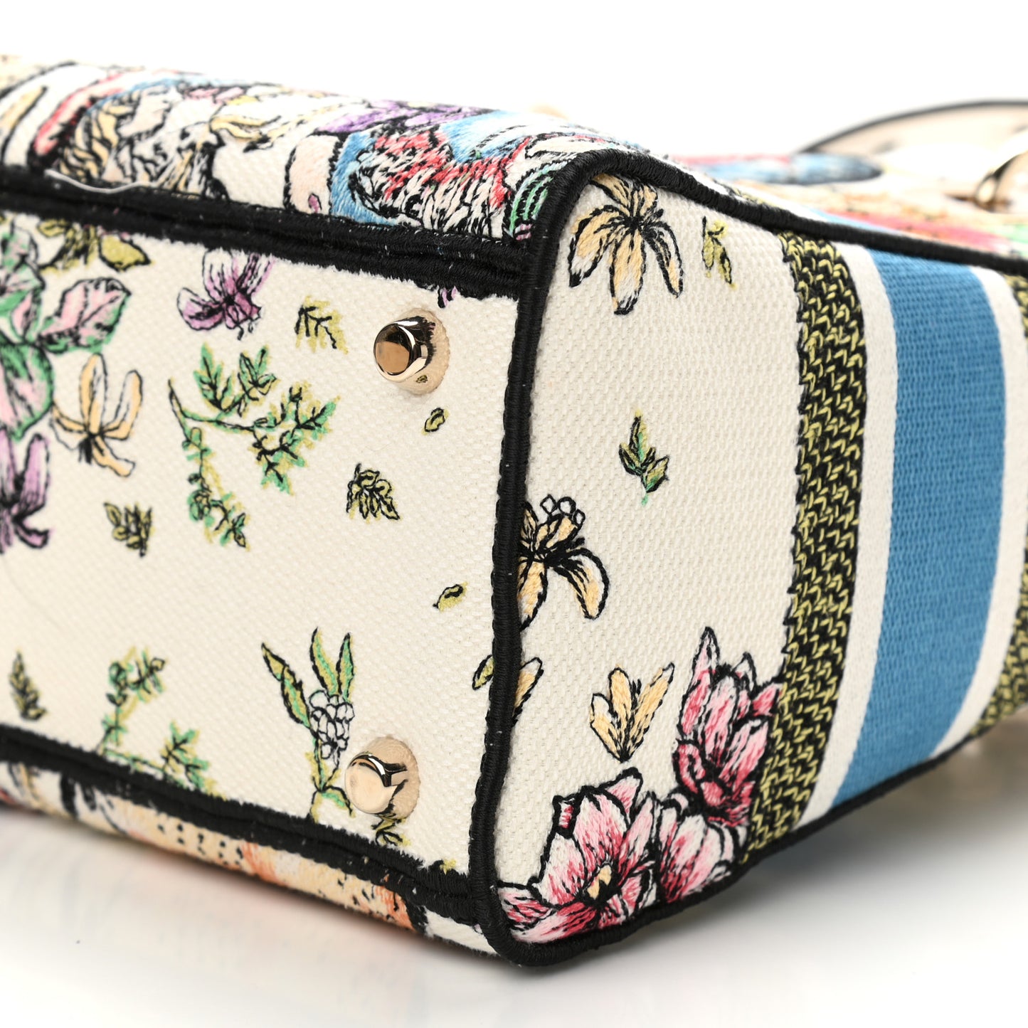 Canvas D-Constellation Embroidered Medium Lady D-Lite Latte Multicolor