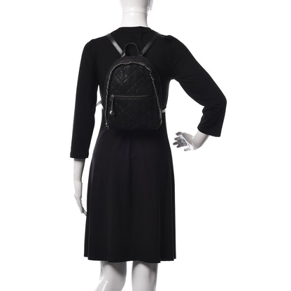 Stella McCartney Shaggy Deer Quilted Mini Falabella Backpack Black 2 of 10