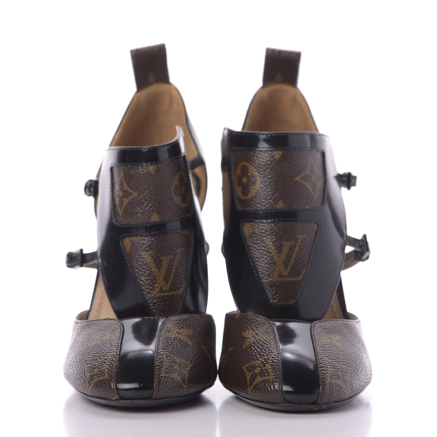 Louis Vuitton Monogram Headline Pumps 37 Black 3 of 9
