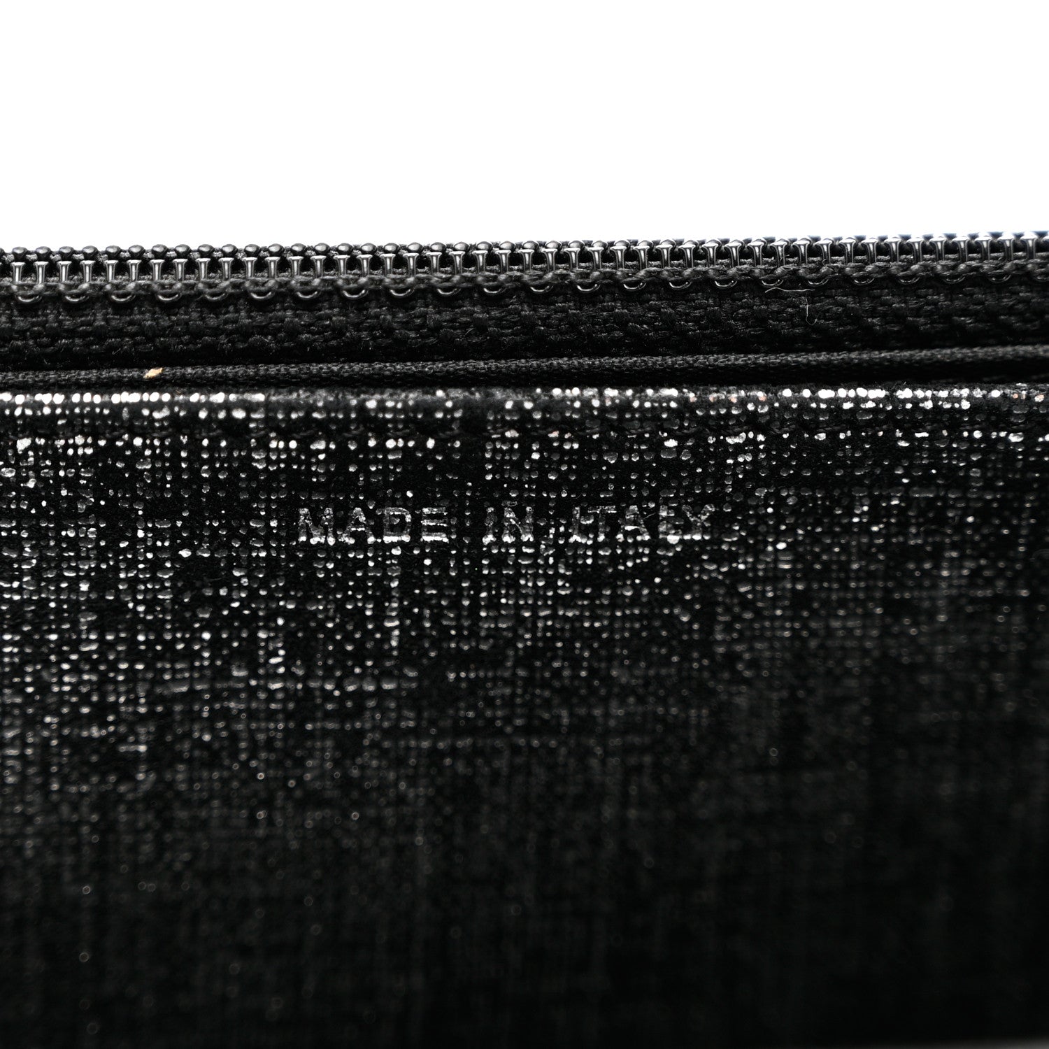 Chanel Metallic Fabric Quilted Wallet On Chain WOC Silver Black 5 of 8