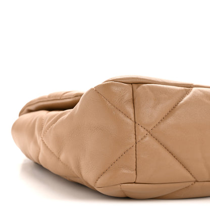 Chanel Lambskin Quilted Large Chanel 19 Flap Beige 9 of 11