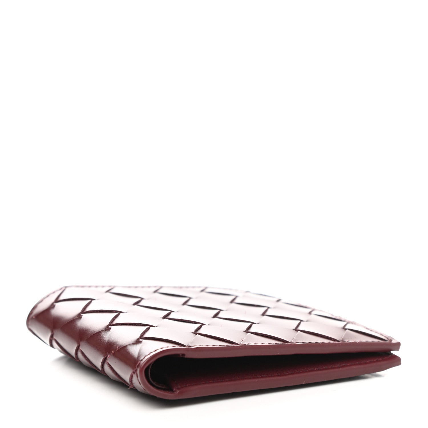 Bottega Veneta Nappa Maxi Intrecciato Bi-Fold Wallet Barolo 4 of 7