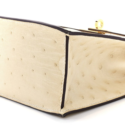 Hermes Ostrich Kelly Danse II Belt Bag Nata 12 of 13