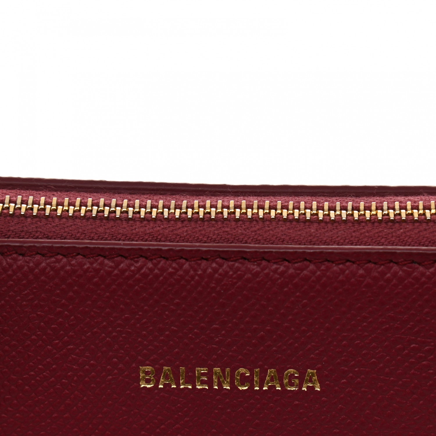Balenciaga Signature Grained Calfskin Logo S Ville Top Handle Bag Rouge Grenat White 12 of 13