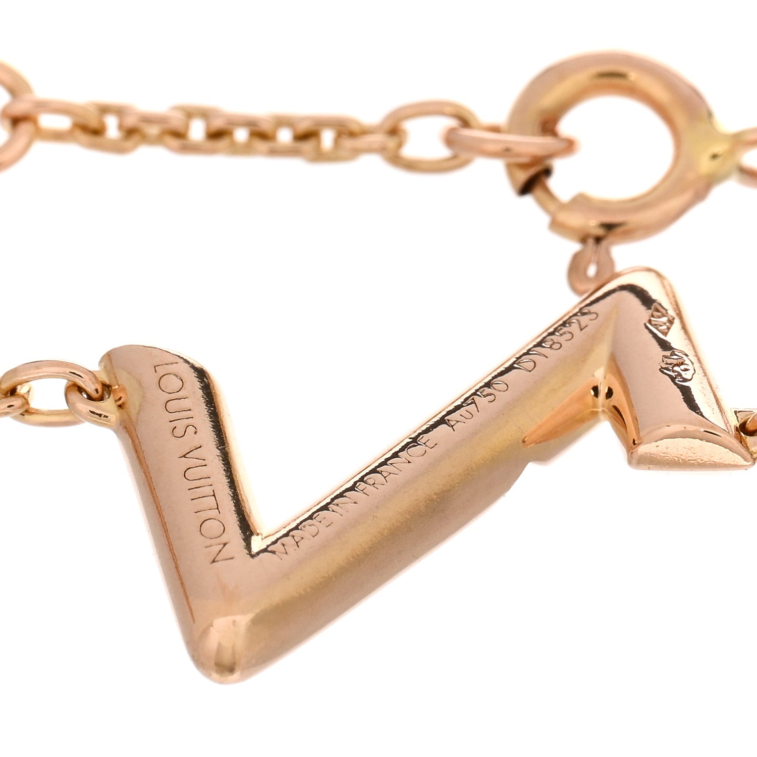 Louis Vuitton 18K Pink Gold Volt Upside Down Chain Bracelet 3 of 3