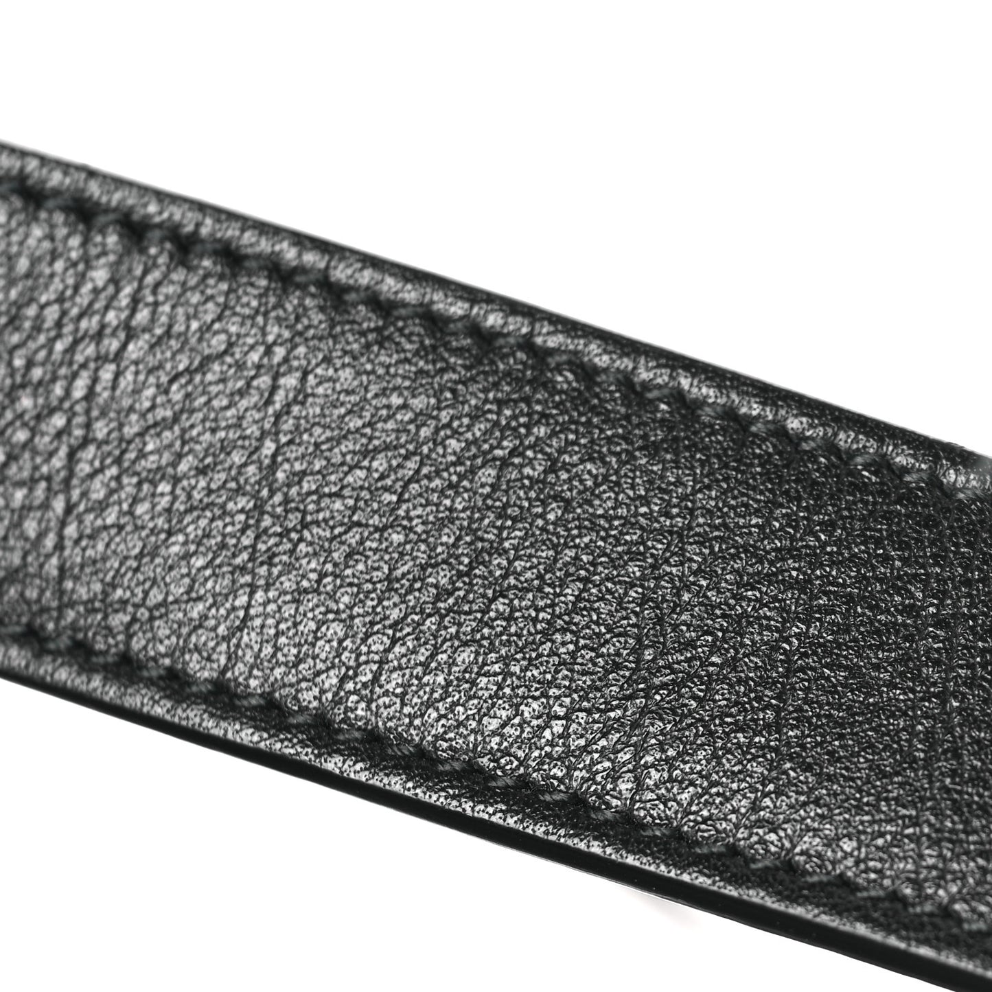Grained Calfskin Large Diorever Flap Black