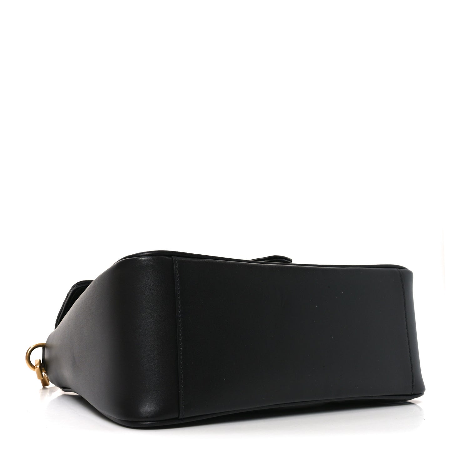 Calfskin Matelasse Small GG Marmont Top Handle Shoulder Bag Black