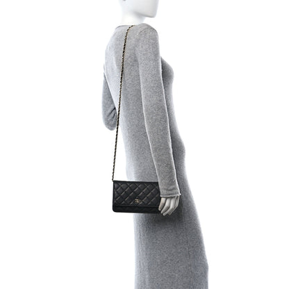 Chanel Caviar Quilted Wallet on Chain WOC Black 3 of 11