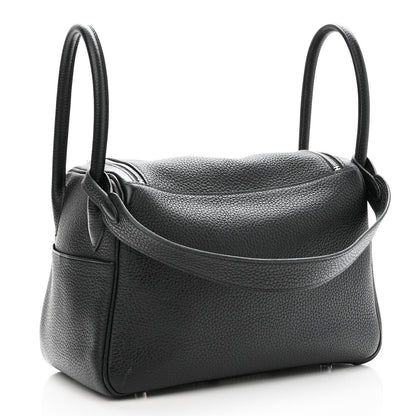 Hermes Taurillon Clemence Lindy 26 Black 3 of 11