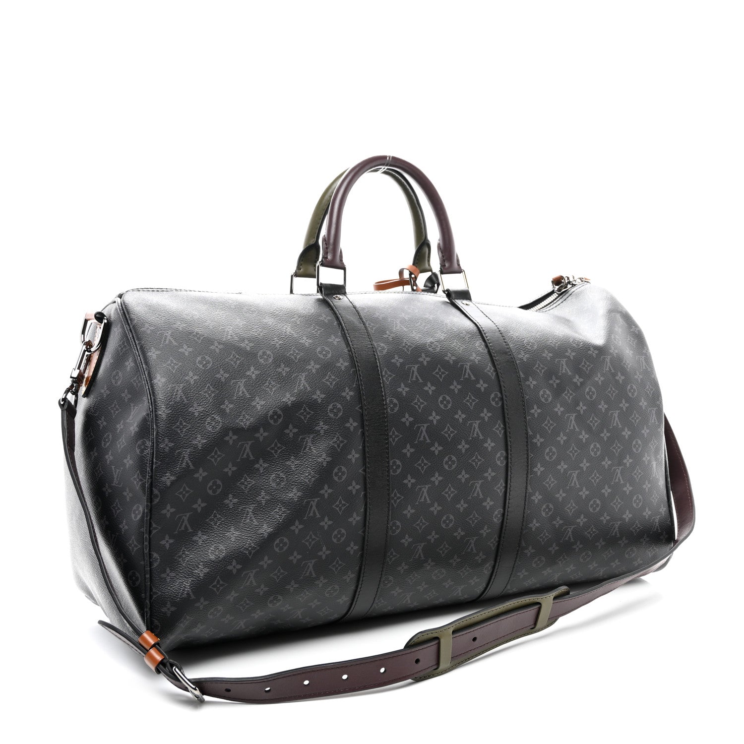 Louis Vuitton Monogram Eclipse Patchwork Keepall Bandouliere 50 3 of 11