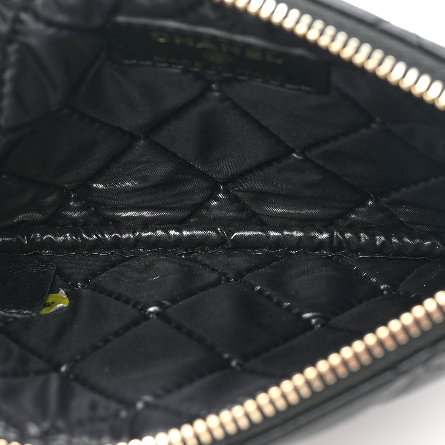 Chanel Lambskin Quilted Small Casino Cosmetic Case Black 5 of 9