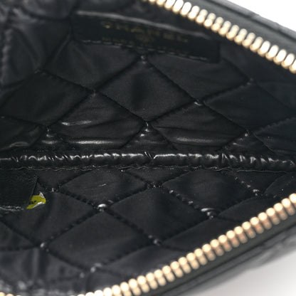 Chanel Lambskin Quilted Small Casino Cosmetic Case Black 5 of 9