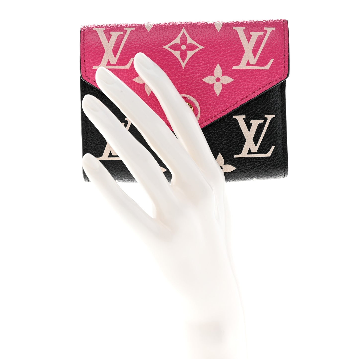 Empreinte Monogram Spring In The City Victorine Wallet Black White Pink
