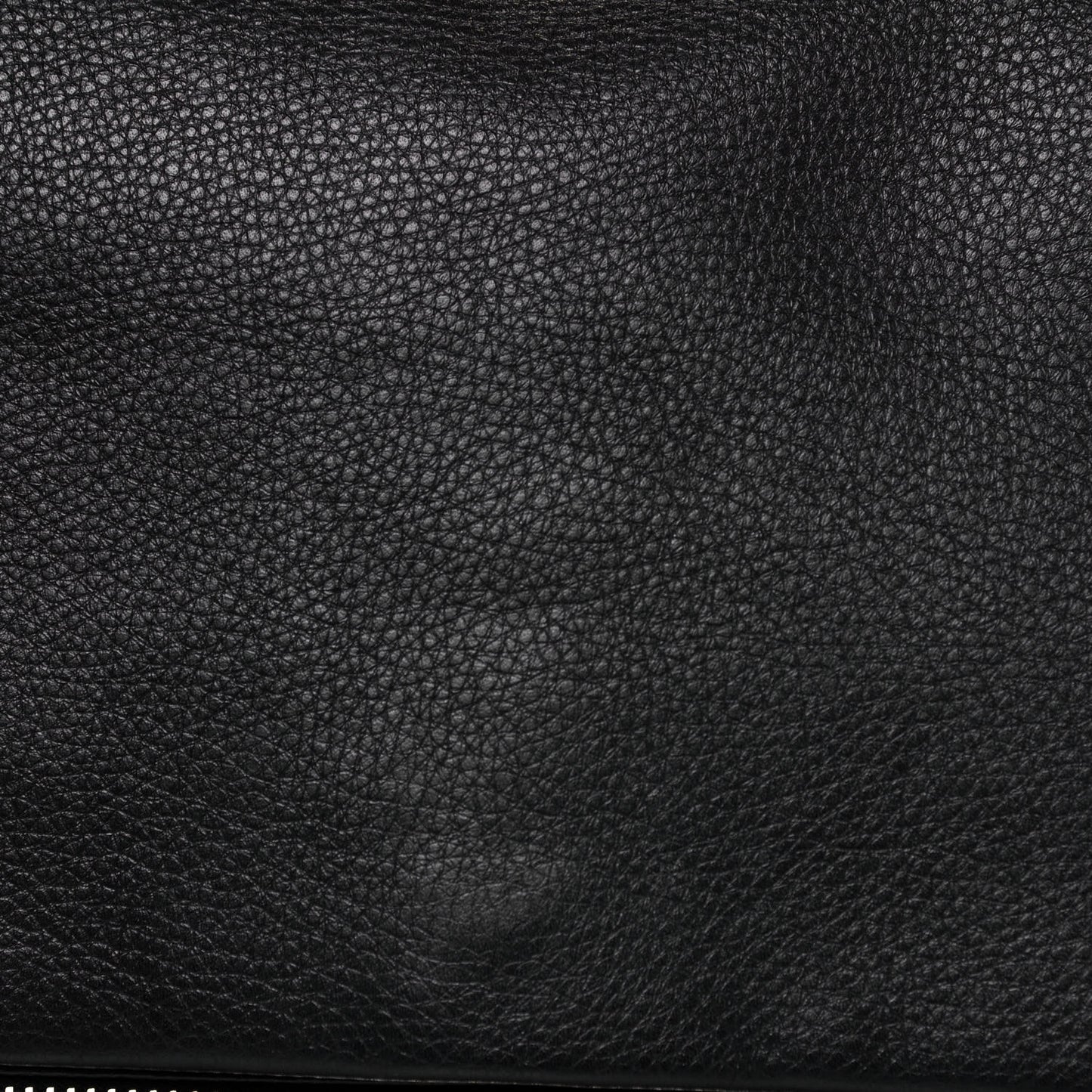 Grained Calfskin Medium Pandora Pure Flap Bag Black