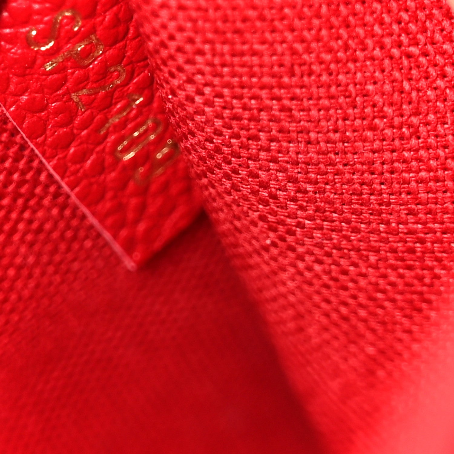 Louis Vuitton Empreinte Pochette Felicie Chain Wallet Scarlet 8 of 12