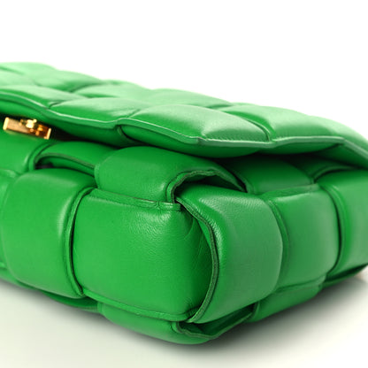 Bottega Veneta Lambskin Maxi Intreccio Padded Chain Cassette Crossbody Bag Parakeet 8 of 8