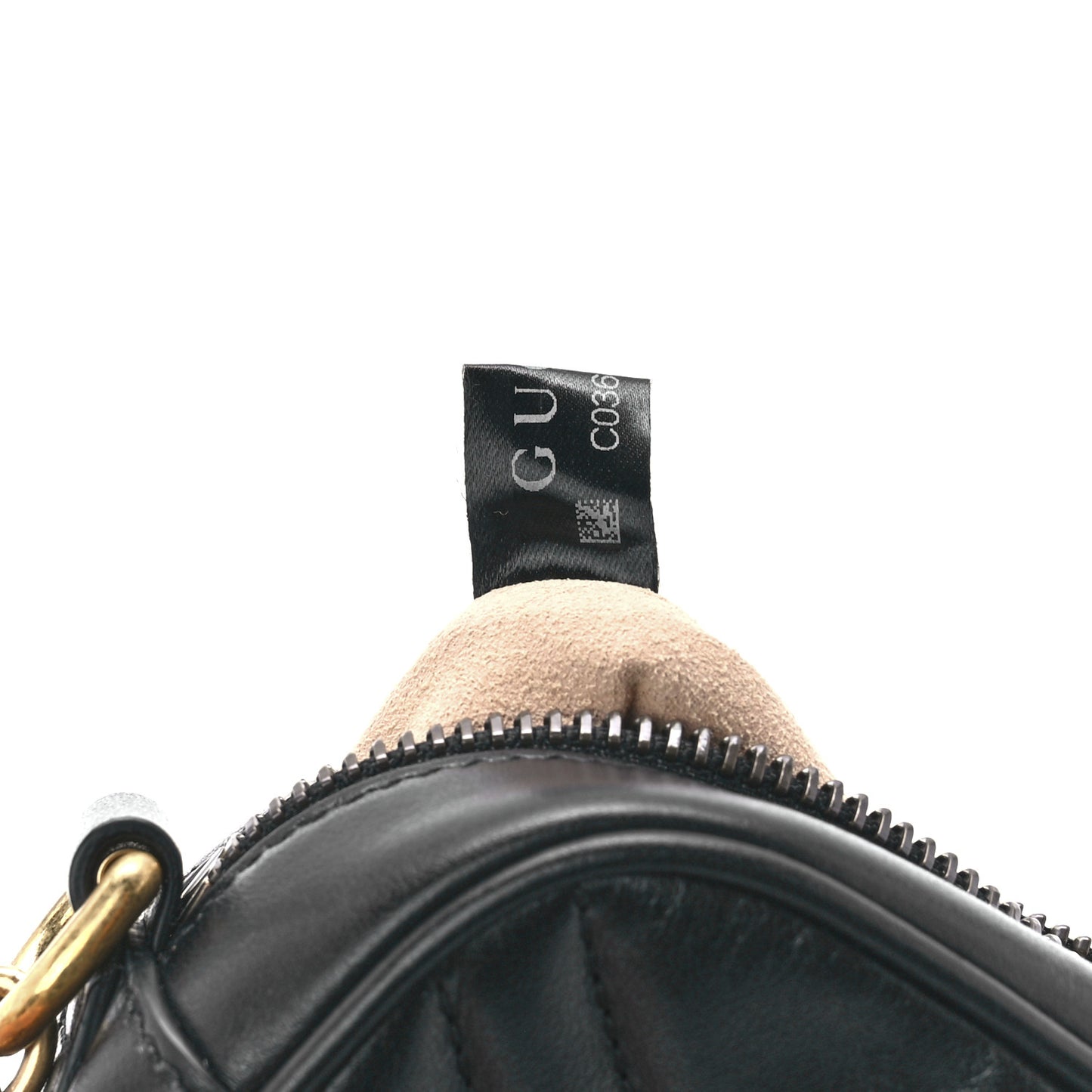 Calfskin Matelasse Mini GG Marmont Chain Shoulder Bag Black