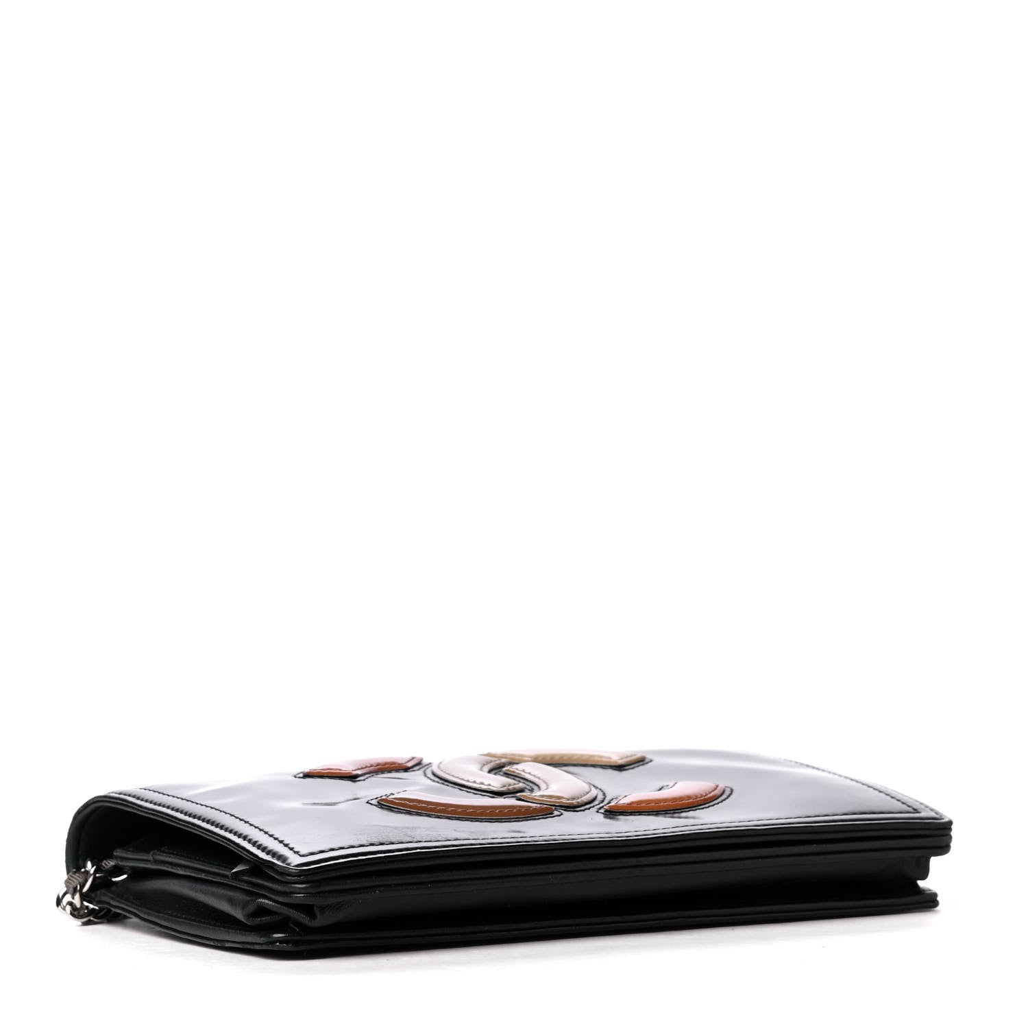 Chanel Vinyl Lipstick Wallet On Chain WOC Black 4 of 6